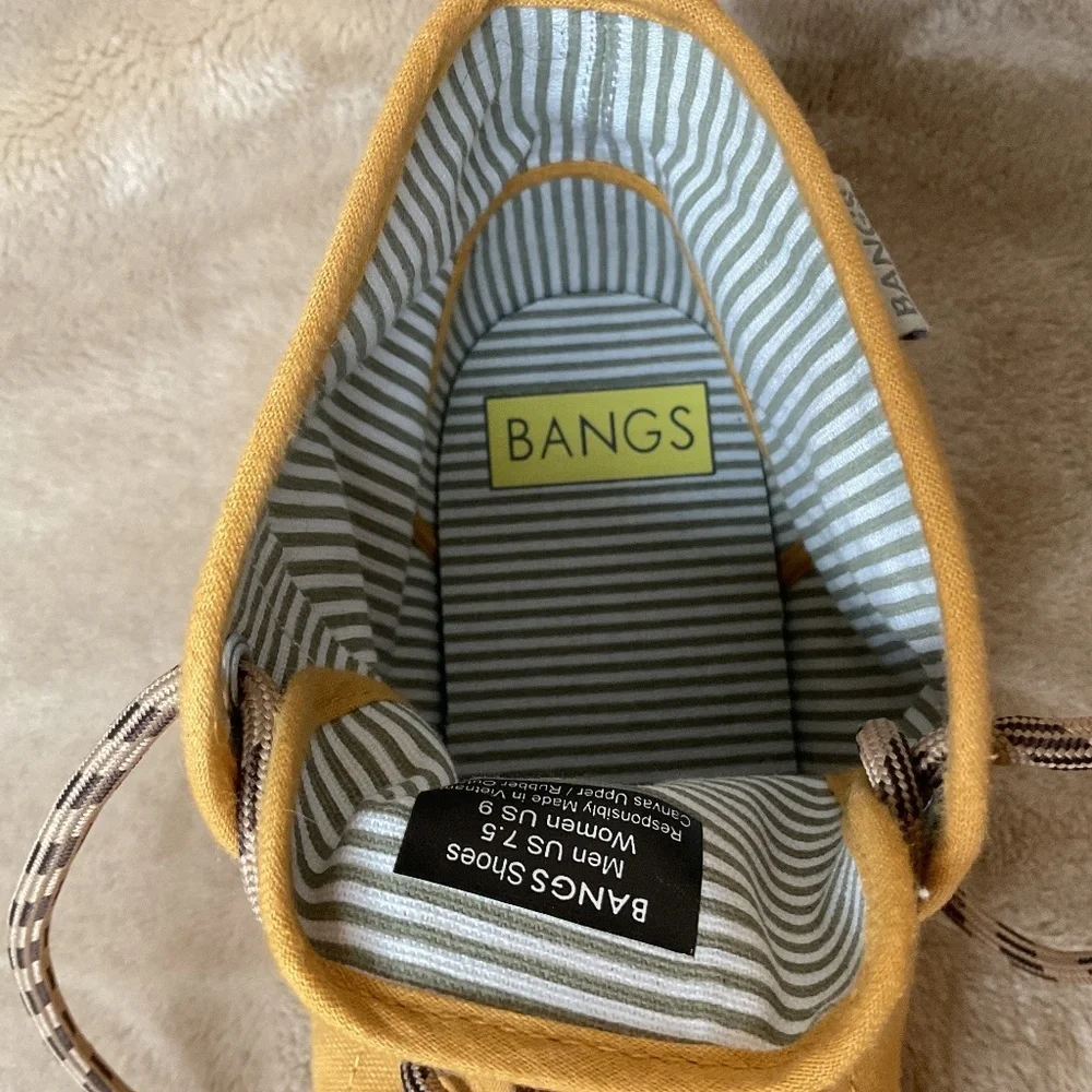 BANGS “sunset Chaser Yellowstone” High Top Sneaker Size 9